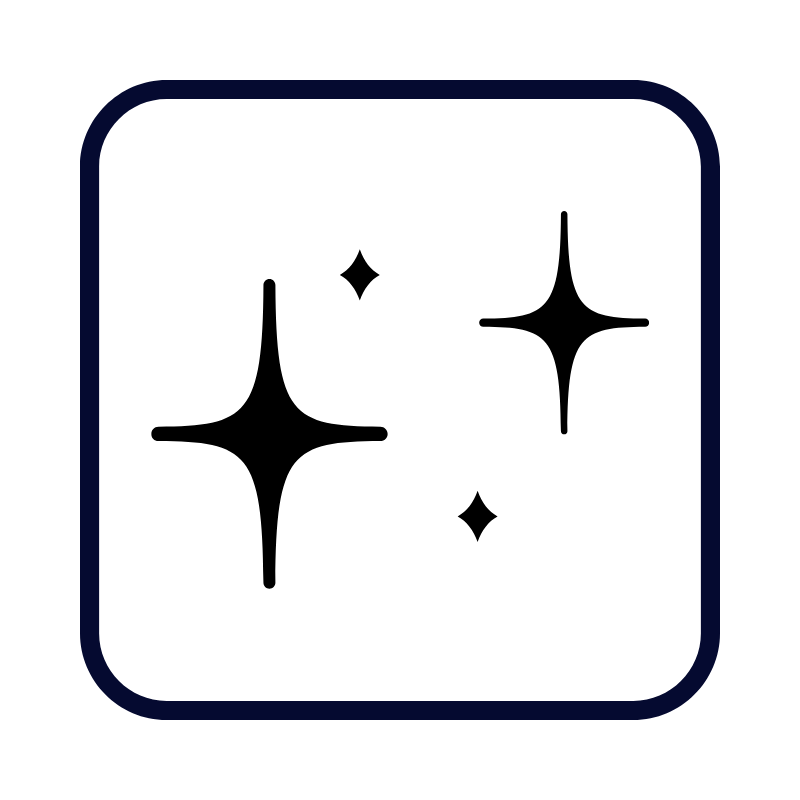 icon stars in frame white background