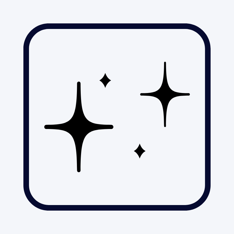 icon stars in frame